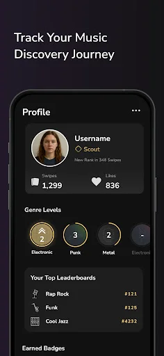 Snobs: Descubra Novas Músicas e Artistas com Swipe – Baixe Já - Screenshot 8