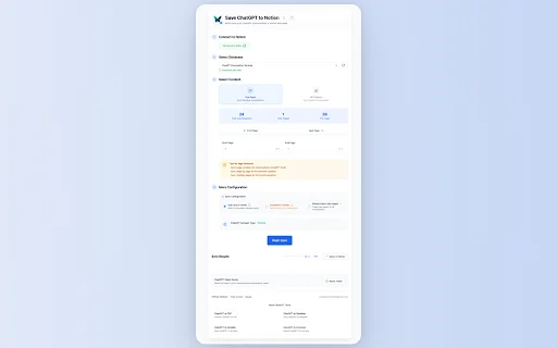 Save ChatGPT to Notion: Exporte Conversas Facilmente – Versão 9.4.0 - Screenshot 4