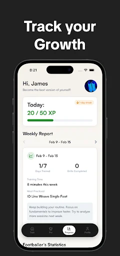 Footwork: Aplicativo de Treino de Futebol – Treine como um Profissional - Screenshot 5
