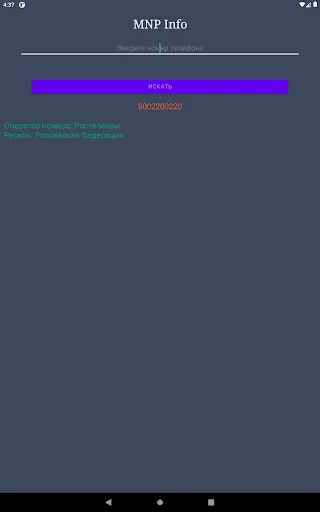 Operadora de Telefone: Identifique Números da Rússia Rapidamente - Screenshot 10