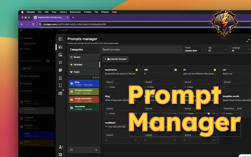 Superpower Chat: Otimize seu ChatGPT com Pastas e Prompts - Screenshot 3