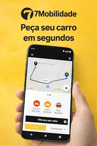 Baixar 7 Mobilidade – Passageiros: Transporte Rápido e Seguro - Screenshot 5