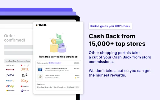 Kudos: Maximize seus Recompensas e Cashback em Compras Online - Screenshot 4