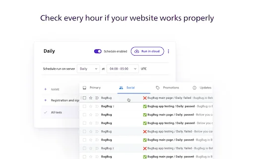 BugBug Automation Testing: Testes Sem Código para Web - Screenshot 3