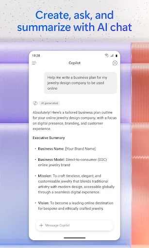 Download Microsoft 365 Copilot – Produtividade com IA Grátis - Screenshot 2