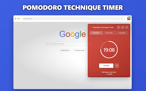 Pomodoro Technique Timer: Aumente sua Produtividade Agora - Screenshot 1