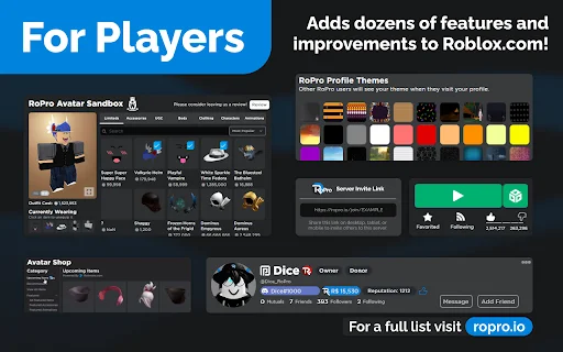 Baixar RoPro para Roblox: Melhore Sua Experiência e Trocas - Screenshot 2