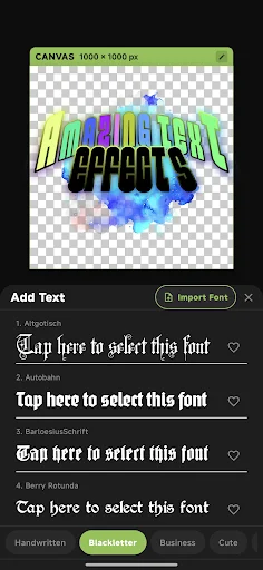 xCanvas 2 – AI Fonts Lettering: Crie Logos e Tipografias Incríveis - Screenshot 4