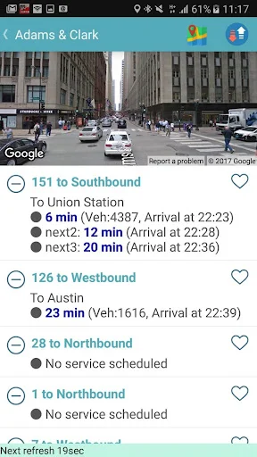 Chicago Bus Tracker: Rastreie Ônibus e Trens CTA em Tempo Real - Screenshot 2
