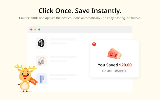 Coupert: Cupons Automáticos e Cashback para Suas Compras - Screenshot 3