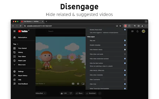 Control Panel for YouTube: Personalize seu YouTube Agora - Screenshot 5