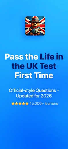 Life in the UK Test 2026: Estude e Passe no Exame Oficial - Screenshot 1