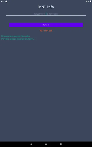 Operadora de Telefone: Identifique Números da Rússia Rapidamente - Screenshot 14