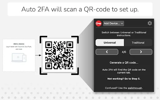 Auto 2FA: Agilize Seu Login Duo Mobile no Navegador - Screenshot 3