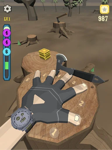 Baixe Knife Finger Game: O Desafio Clássico de Habilidade Grátis - Screenshot 10