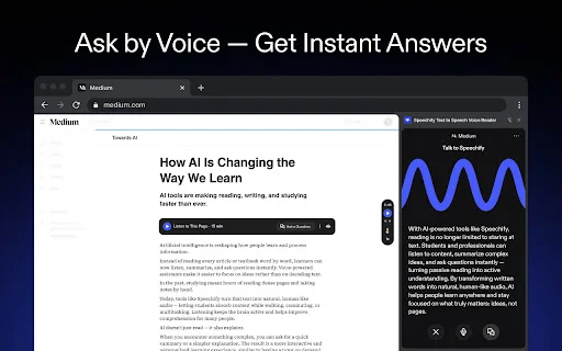 Speechify: Transforme Texto em Áudio com Vozes Naturais e IA - Screenshot 4