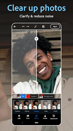 Photoshop Express: Edição de Fotos Profissional no Android - Screenshot 5