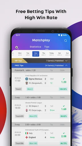 Matchplay: Resultados ao Vivo e Estatísticas de Futebol e Basquete - Screenshot 5