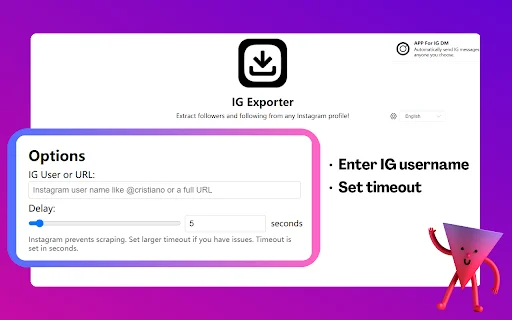 IG Follower Export Tool – Exporte Seguidores do Instagram Fácil - Screenshot 1
