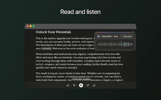 SwiftRead: Leia 3x Mais Rápido e Otimize seu Tempo – Extensão Chrome - Screenshot 3