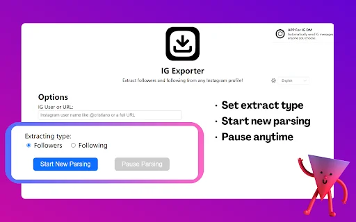 IG Follower Export Tool – Exporte Seguidores do Instagram Fácil - Screenshot 2