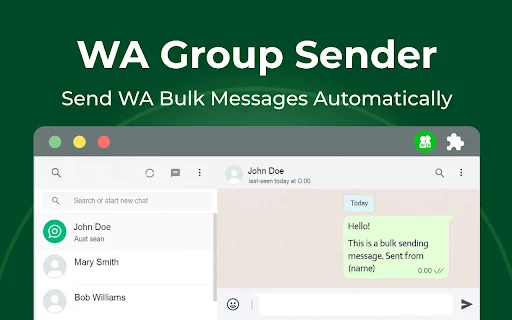 WAWebSender: Envio em Massa para WhatsApp Web – Instale Agora - Screenshot 1