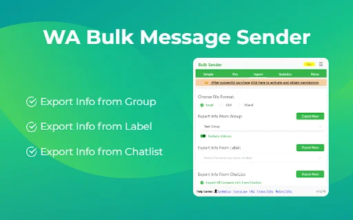 WA Bulk Message Sender: Envie Mensagens em Massa no WhatsApp - Screenshot 2