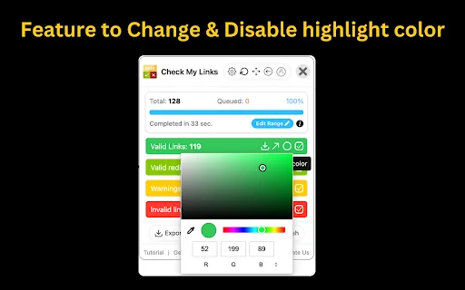 Check My Links – Verificador de Links Quebrados para SEO - Screenshot 3