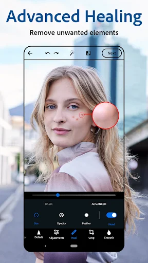 Photoshop Express: Edição de Fotos Profissional no Android - Screenshot 8