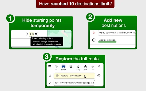 Google Maps Extended Routes: Planeje Rotas Longas e Otimizadas - Screenshot 3