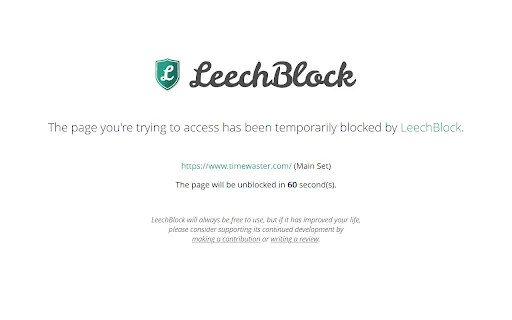 LeechBlock NG: Bloqueie Sites e Aumente sua Produtividade Agora - Screenshot 2