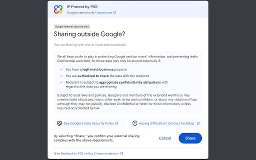 IP Protect: Gerencie o Compartilhamento no Google Drive com Segurança - Screenshot 1