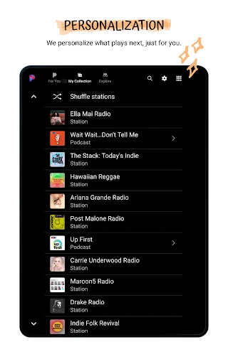 Pandora Music & Podcasts: O Seu Streaming de Música Personalizado - Screenshot 31