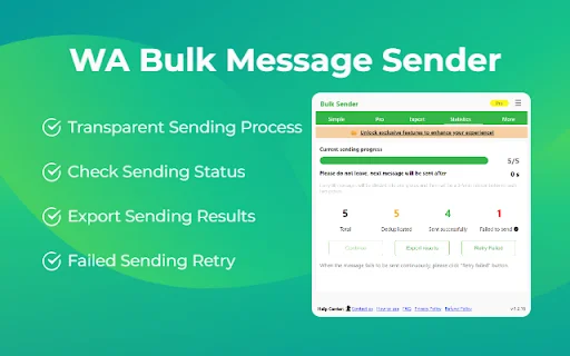 WA Bulk Message Sender: Envie Mensagens em Massa no WhatsApp - Screenshot 3