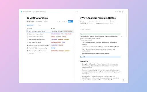 Save ChatGPT to Notion: Exporte Conversas Facilmente – Versão 9.4.0 - Screenshot 5