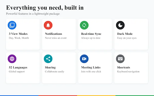 Schedule Calendar: Gerencie sua Agenda Google no Chrome - Screenshot 2