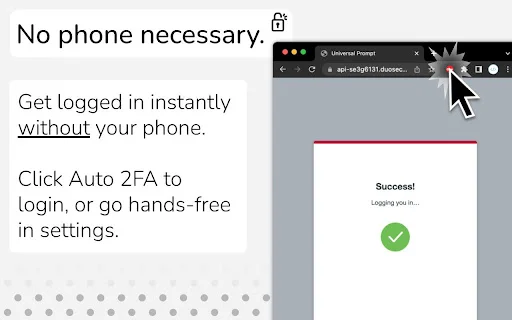 Auto 2FA: Agilize Seu Login Duo Mobile no Navegador - Screenshot 2
