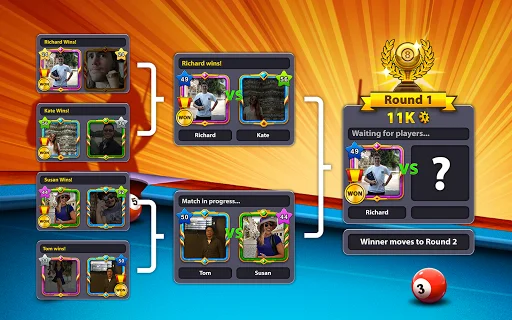 Baixar 8 Ball Pool APK: Jogue Sinuca Online Grátis e Desafie Amigos - Screenshot 11