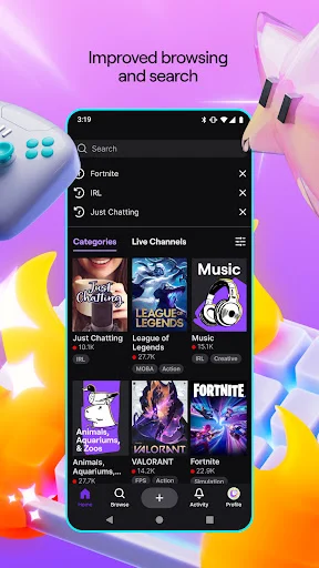 Baixar Twitch: Live Streaming – Assista a Lives e Games Grátis - Screenshot 3