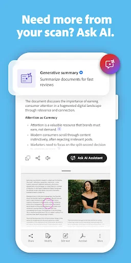Adobe Scan: Escaneie Documentos e Crie PDFs com OCR Grátis - Screenshot 6