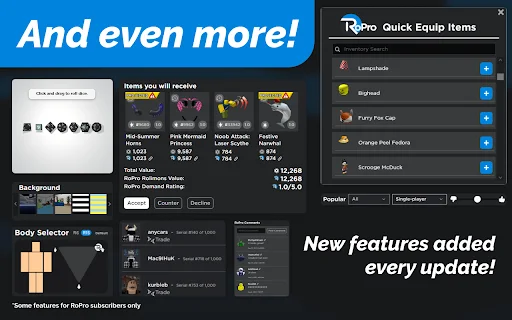 Baixar RoPro para Roblox: Melhore Sua Experiência e Trocas - Screenshot 4