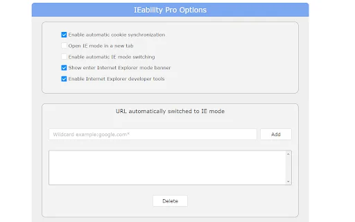 IEability: Execute IE no Chrome – Compatibilidade Total (IE Tab) - Screenshot 2