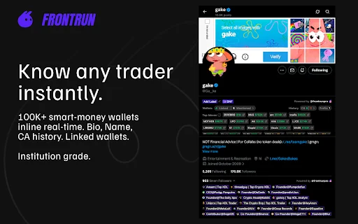 Frontrun: O Melhor Co-piloto de Trading Crypto para Solana - Screenshot 2