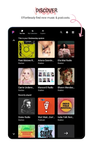 Pandora Music & Podcasts: O Seu Streaming de Música Personalizado - Screenshot 27