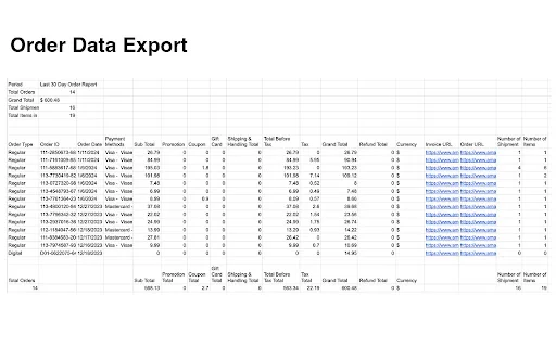 OrderPro: Exporte Pedidos da Amazon, eBay e Walmart para Excel - Screenshot 3