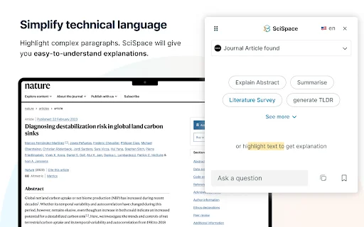 SciSpace: Seu Assistente de Pesquisa com IA para Literatura Acadêmica - Screenshot 1