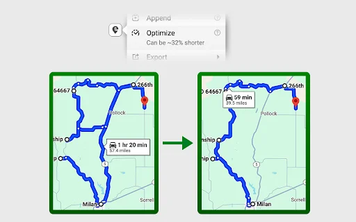 Google Maps Extended Routes: Planeje Rotas Longas e Otimizadas - Screenshot 2