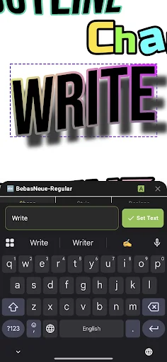 xCanvas 2 – AI Fonts Lettering: Crie Logos e Tipografias Incríveis - Screenshot 2