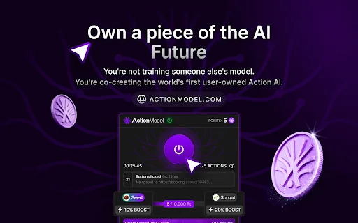 Action Model: Automatize seu navegador com IA avançada - Screenshot 2