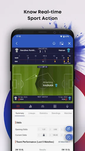 Matchplay: Resultados ao Vivo e Estatísticas de Futebol e Basquete - Screenshot 3